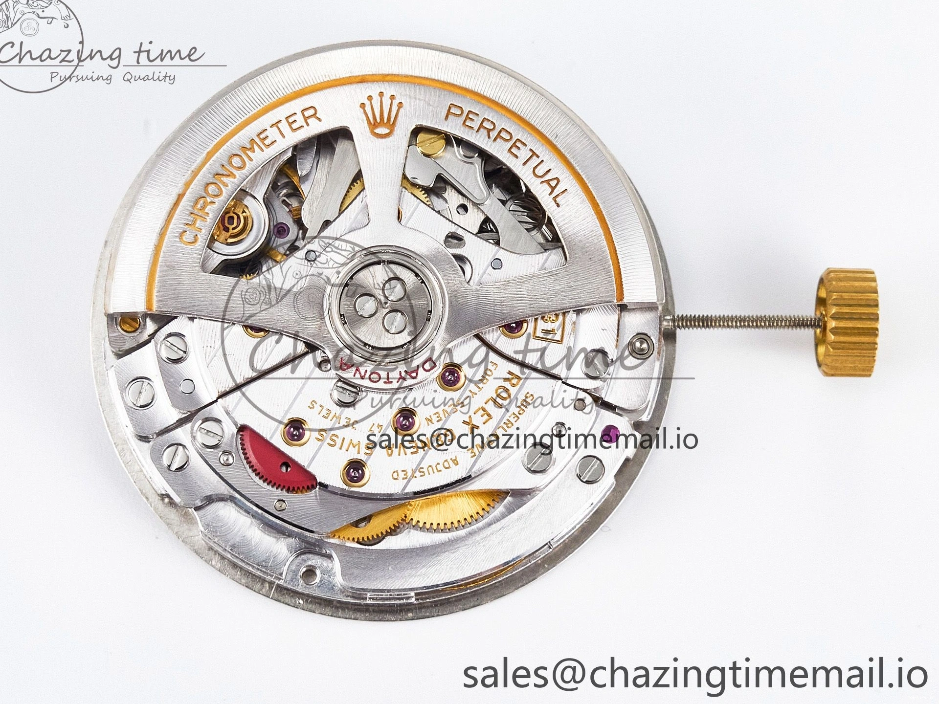 0107 Custom Modded Daytona DD4131 Super Clone 28800 VPH Automatic Movement (Silver Color) HighQuality 919